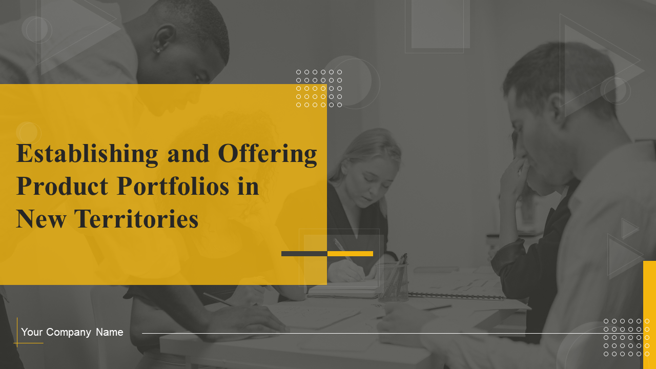 Establishing and Offering Product Portfolios in New Territories
