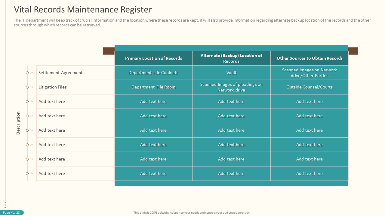 Vital Records Maintenance Register Slide