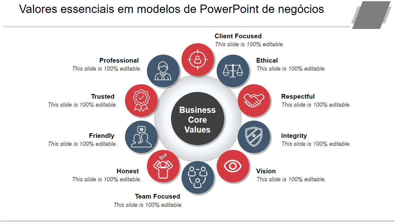 Modelos de valores do PowerPoint