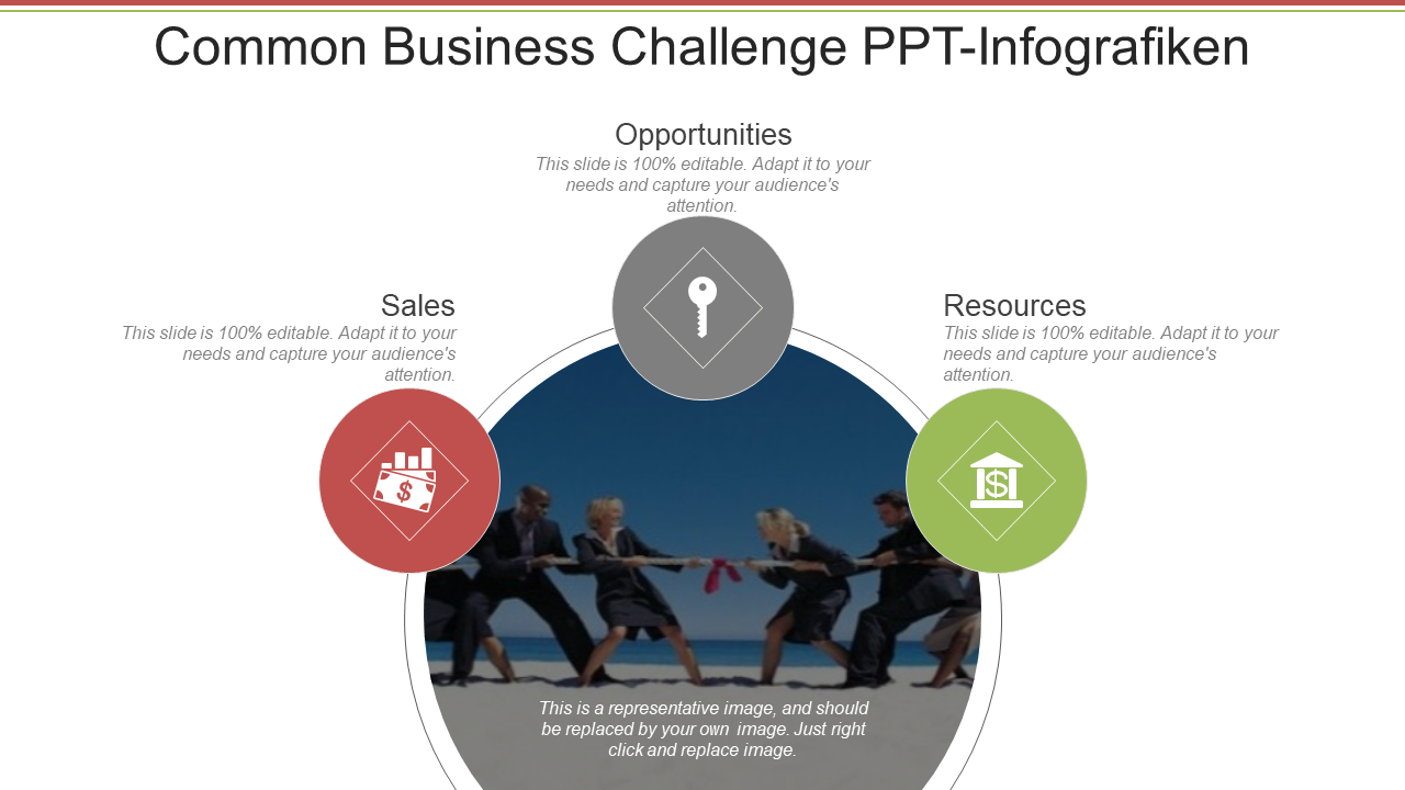 Common Business Challenge PPT-Infografiken