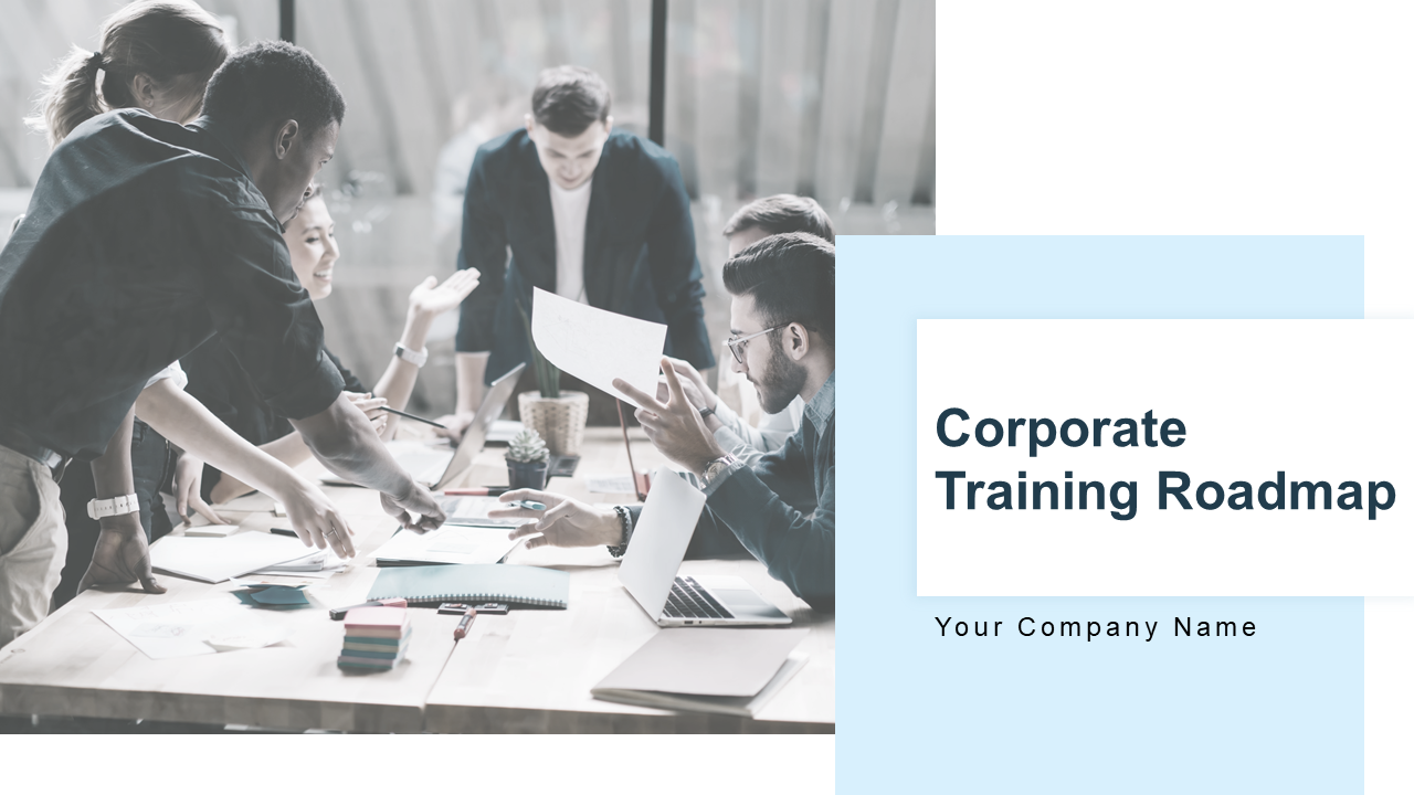 Corporate Training Roadmap PowerPoint Presentation