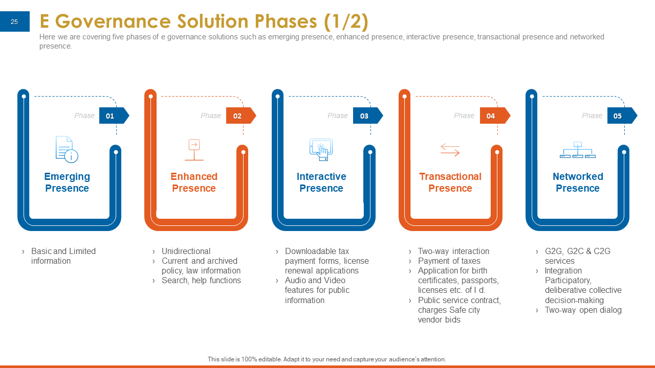 E-governance Solution Phases