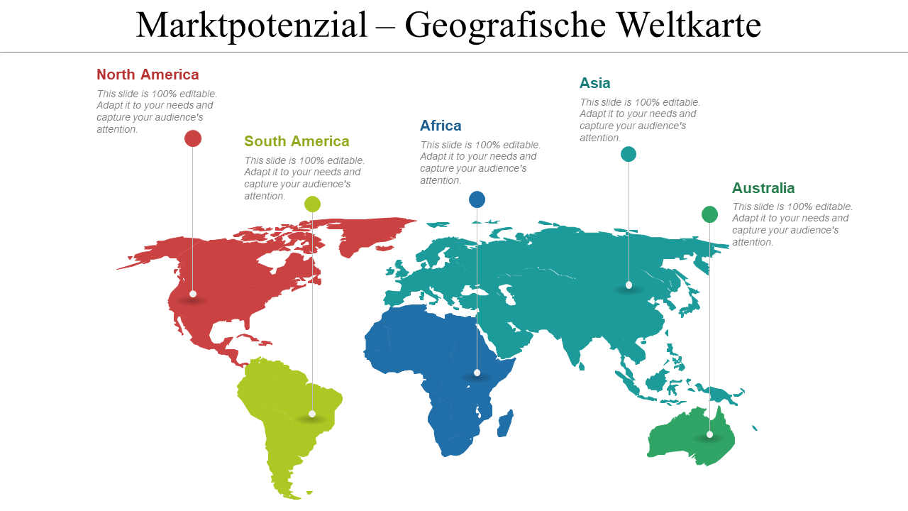 Marktpotenzial – Geografische Weltkarte