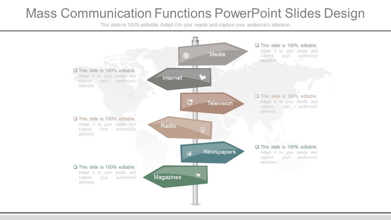 Mass Communication Functions PowerPoint Slides