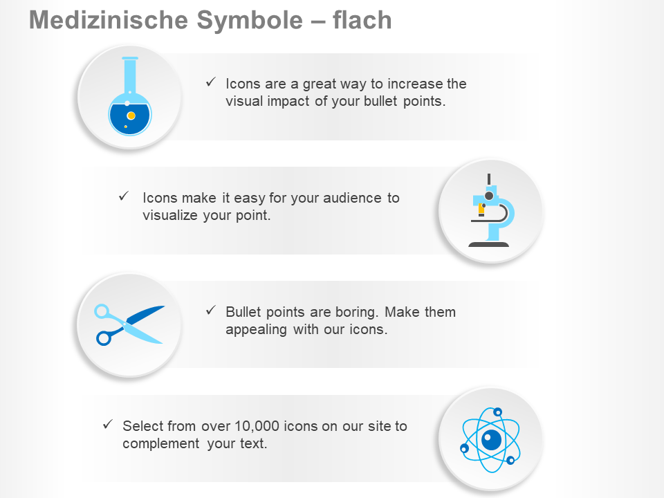 Medizinische Symbole – flach Medizinische Symbole – flach