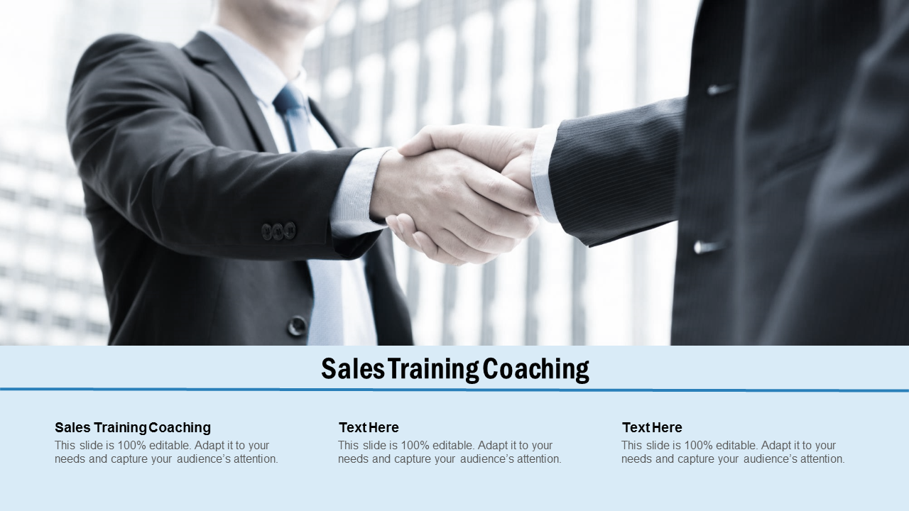 Sales Training Coaching PowerPoint Presentation Slides