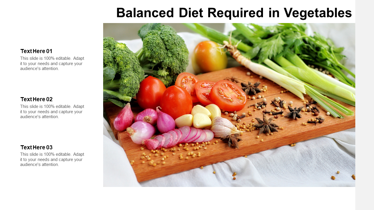 Balanced Diet Required In Vegetables