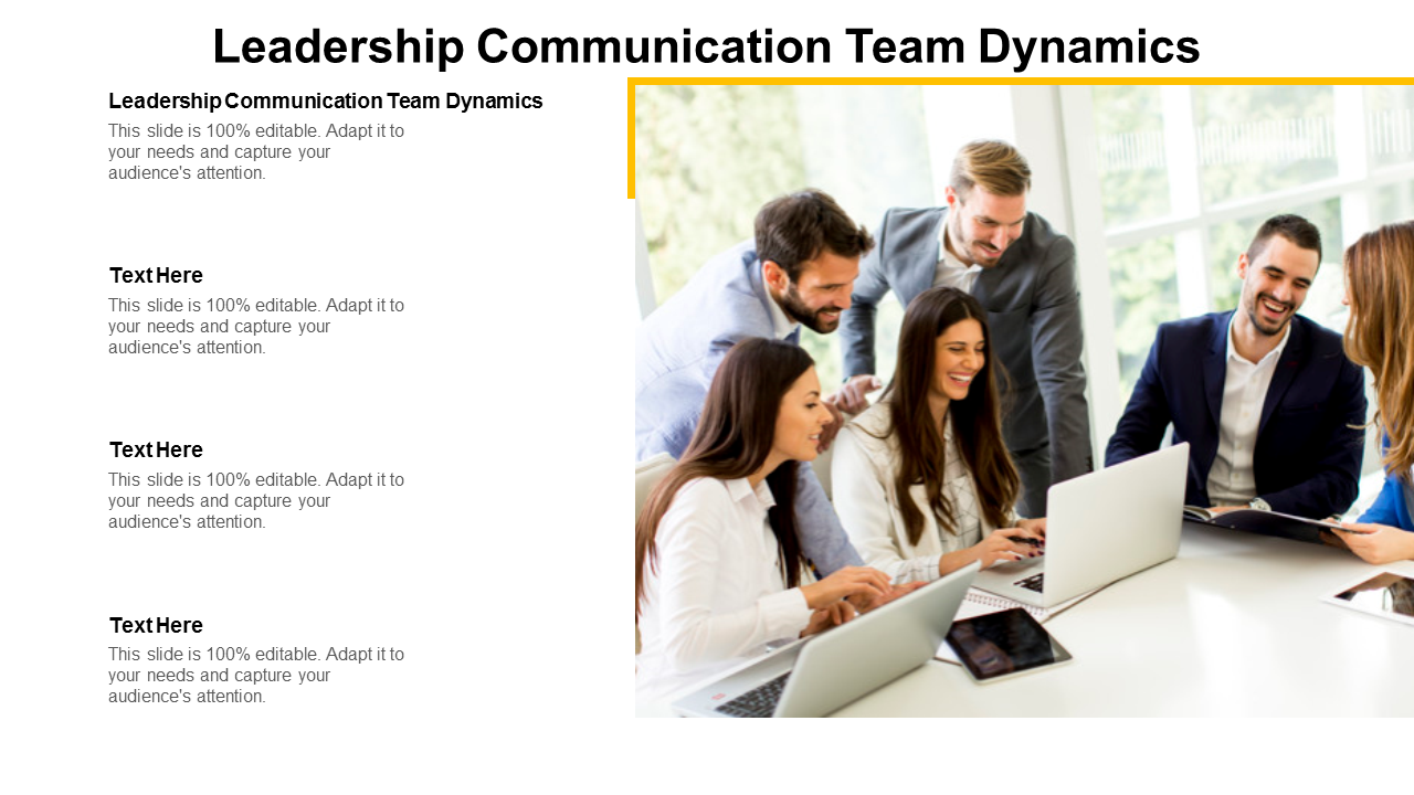 Leadership Communication Team Dynamics PowerPoint Slides