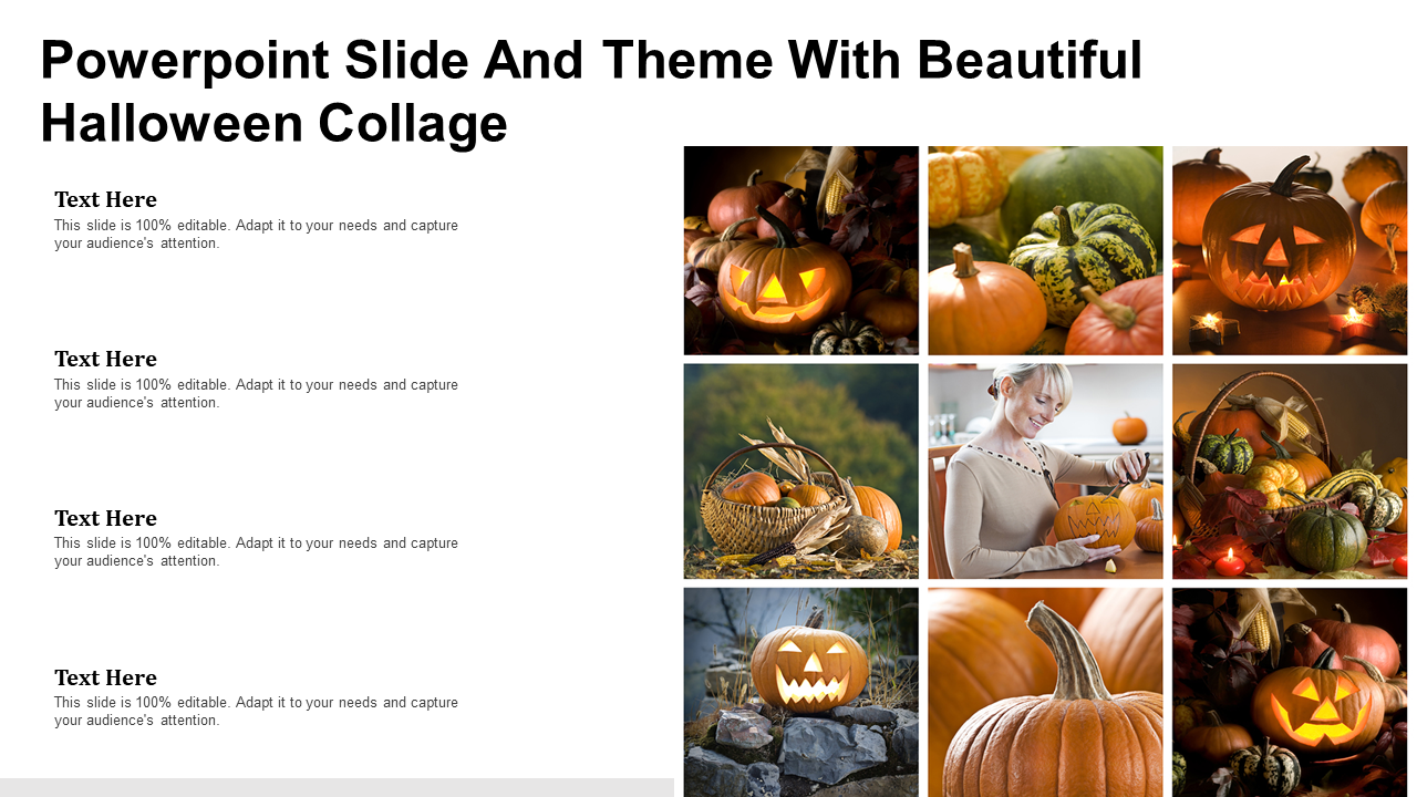 Beautiful Halloween Collage PowerPoint Templates