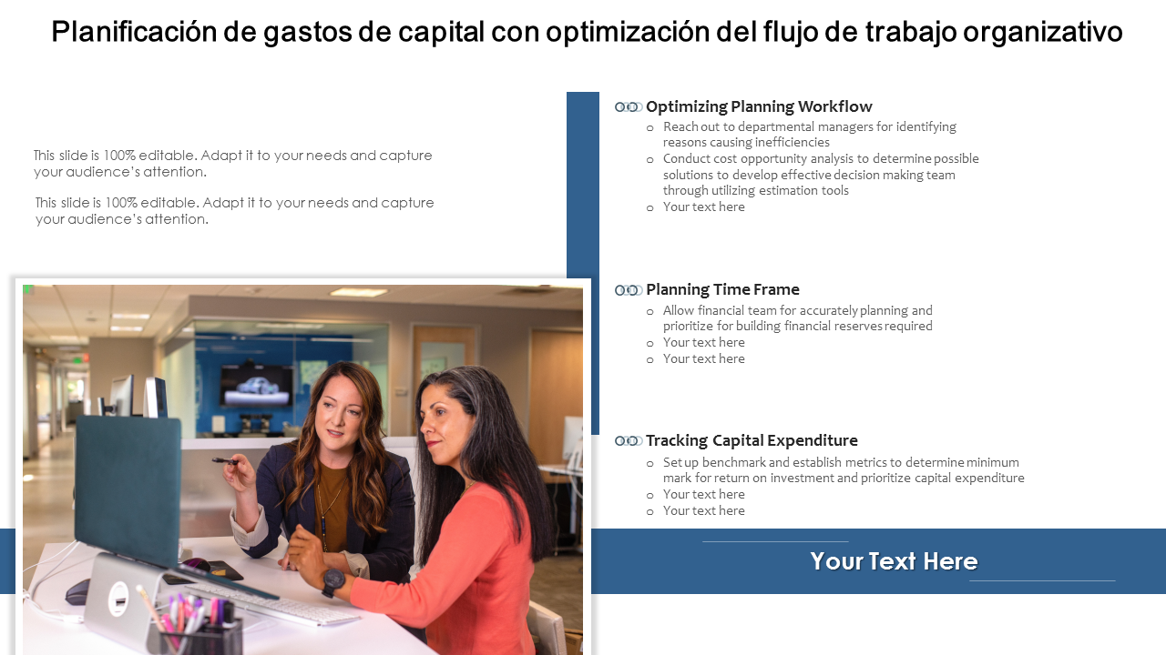 Capex Planning with Optimizing Organizational Workflow PowerPoint Slides