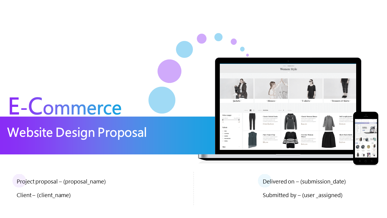 E Commerce Website Design Proposal PowerPoint Presentation Slides