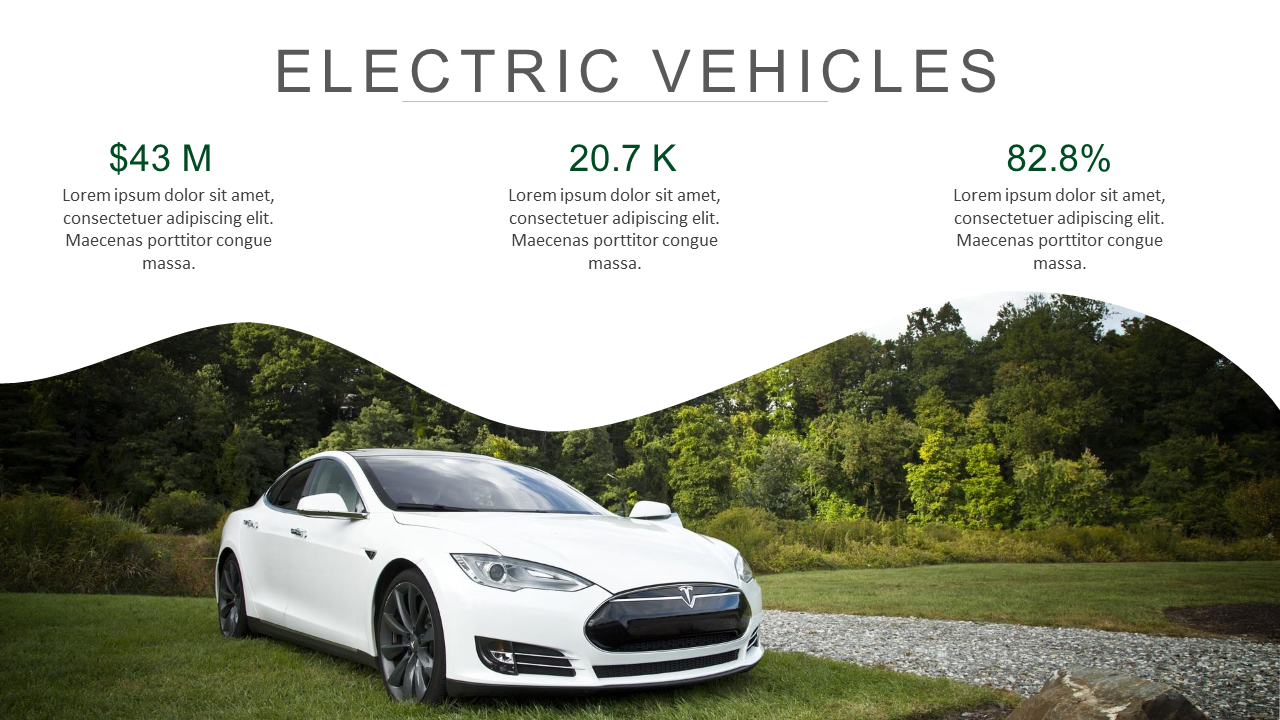 Electric Vehicles EVs Growth Luxury PPT Slide