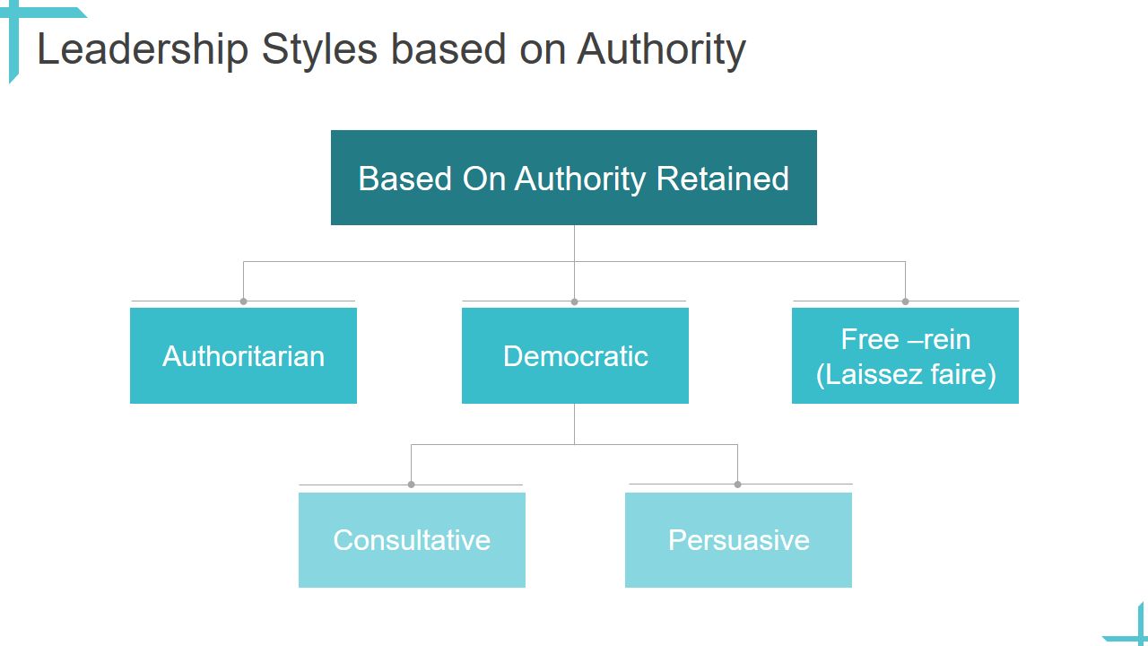 Leadership Styles based on Authority 