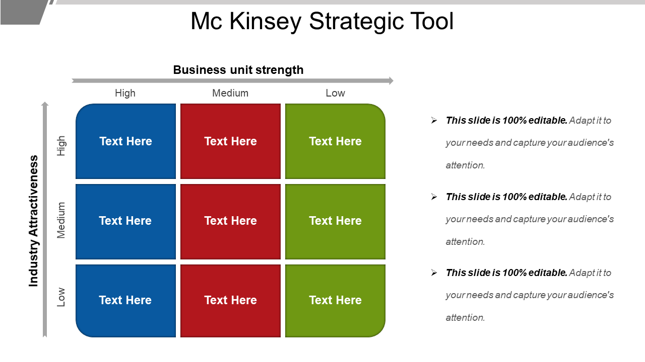 McKinsey Strategic Tool Example PPT