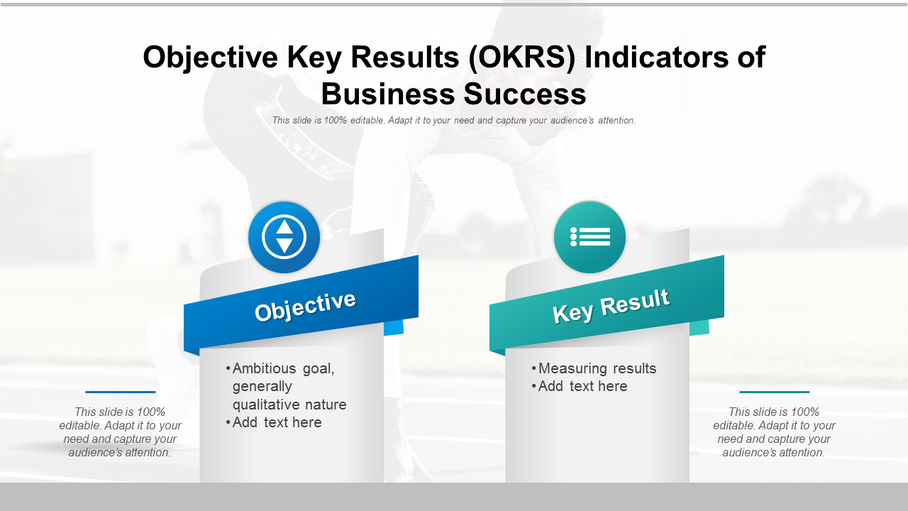 Objective Key Results OKRS Indicators Of Business Success PowerPoint Slides
