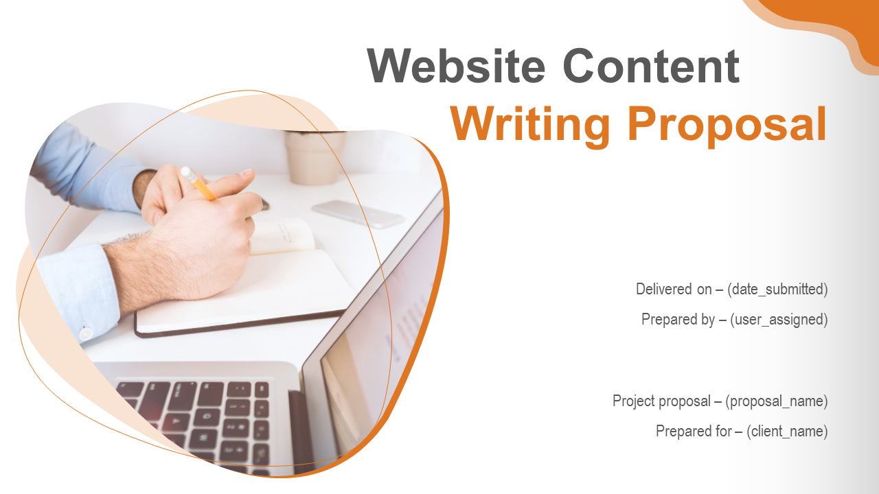 Website Content Writing Proposal PowerPoint Presentation Slides