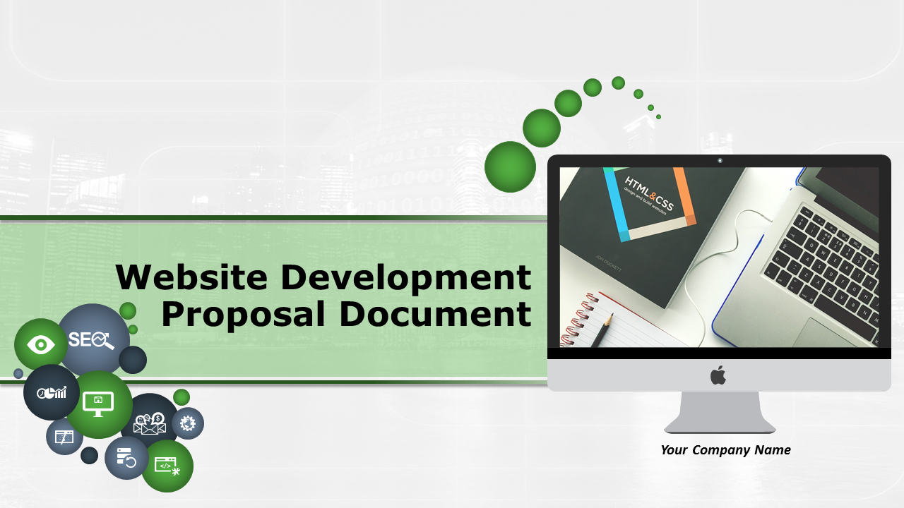 Website Development Proposal Document PowerPoint Presentation Slides