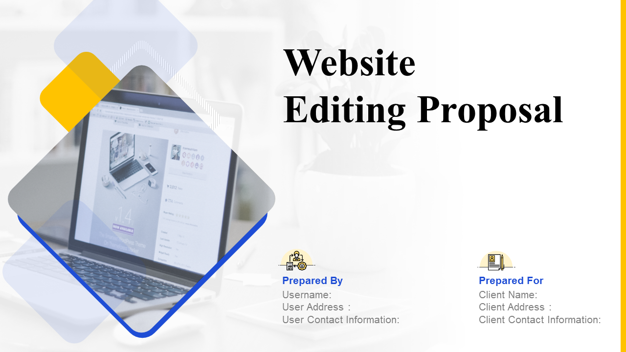 Website Editing Proposal PowerPoint Presentation Slides