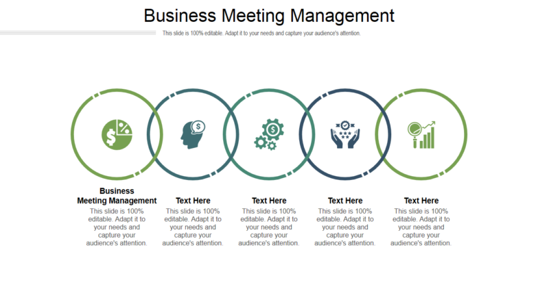 Company Meeting Management PPT Slide