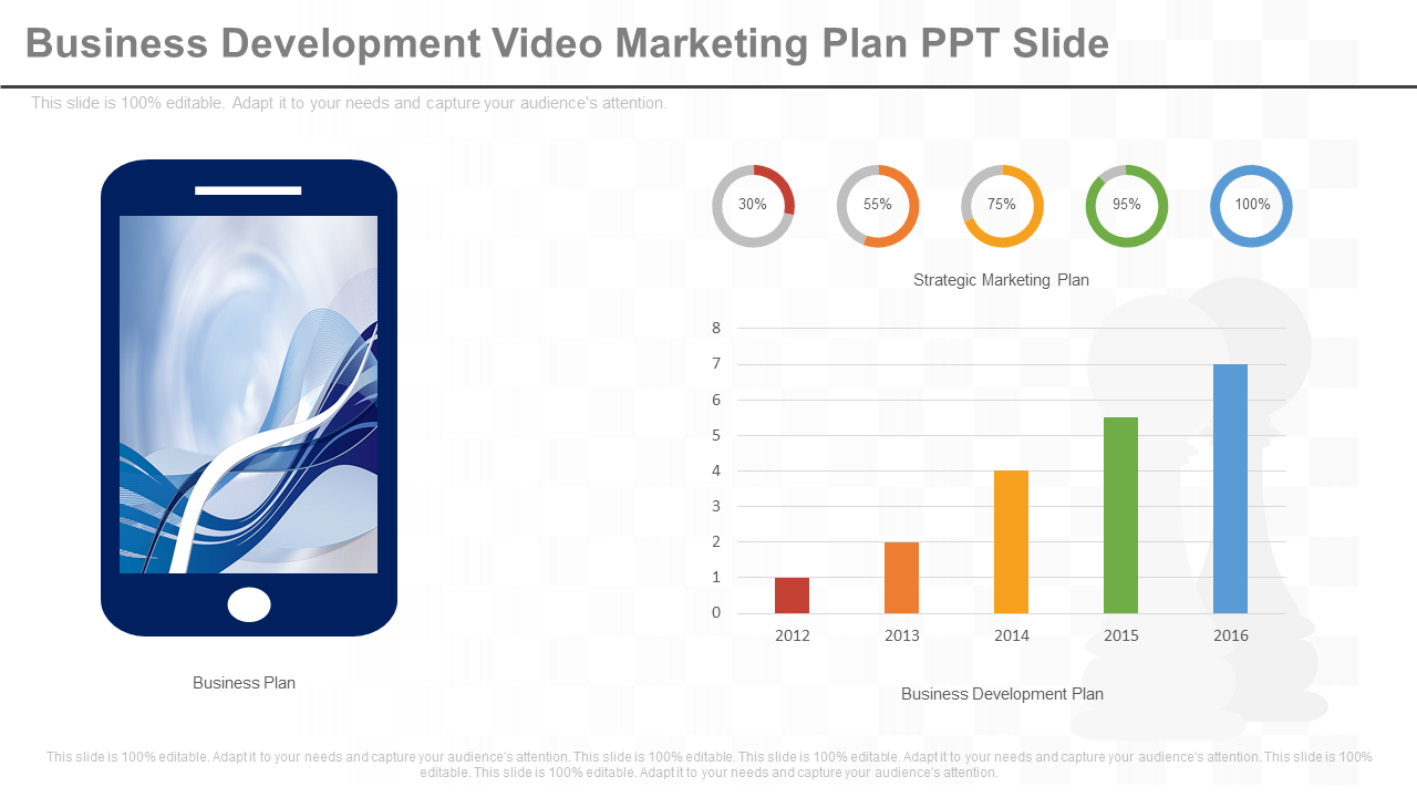 Business Development Video Marketing Plan PPT Slide