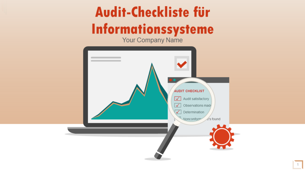 Audit-Checkliste für Informationssysteme PowerPoint-Präsentation mit Folien