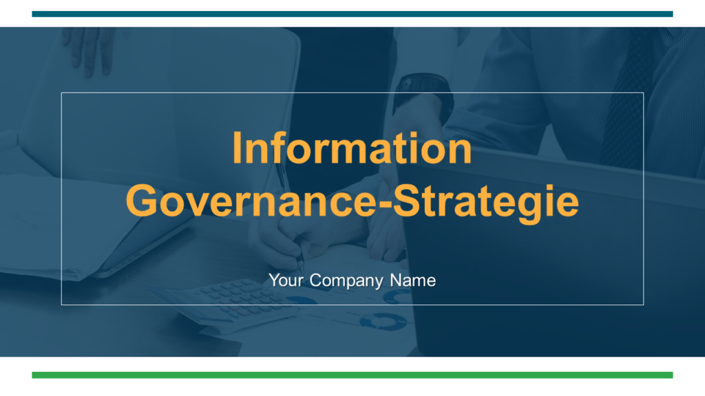 Informations-Governance-Strategie Powerpoint-Präsentationsfolien