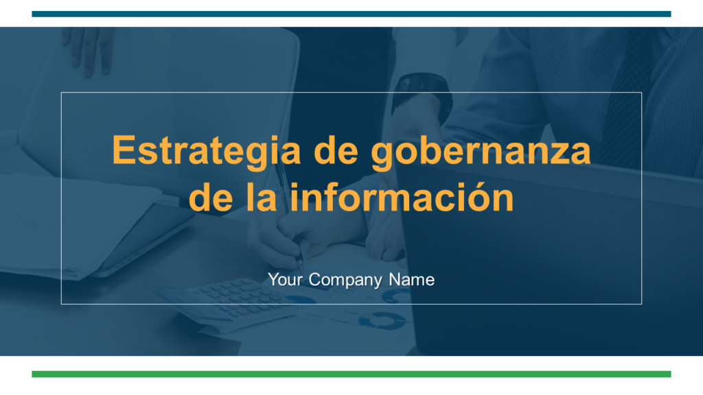 Diapositivas de la presentación de PowerPoint de la estrategia de gobernanza de la información