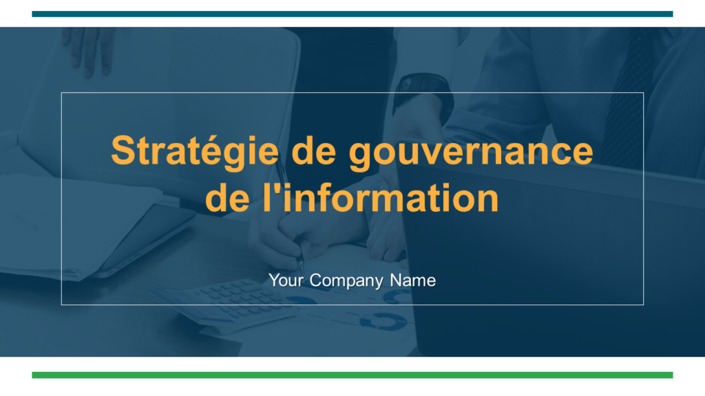 Diapositives de présentation PowerPoint sur la stratégie de gouvernance de l'information