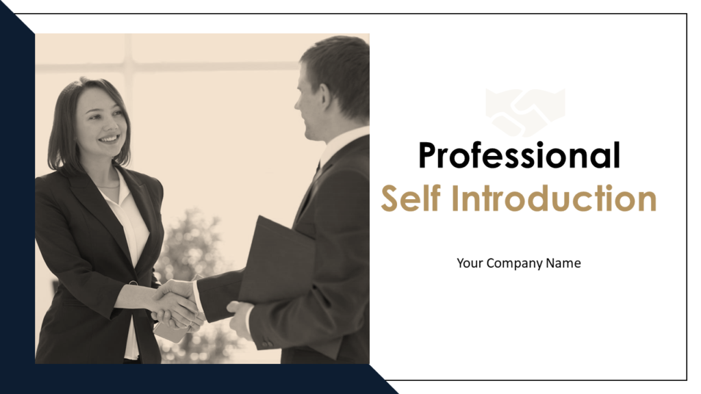 Professional Self Introduction Powerpoint Presentation Slides
