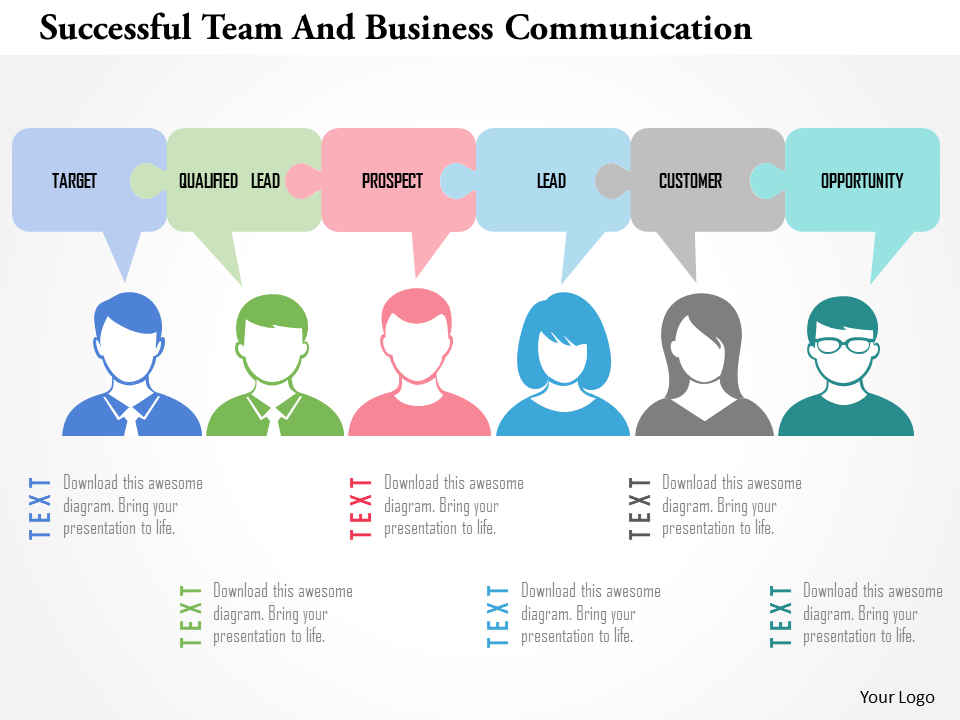 Business Communication Thought Bubble Template