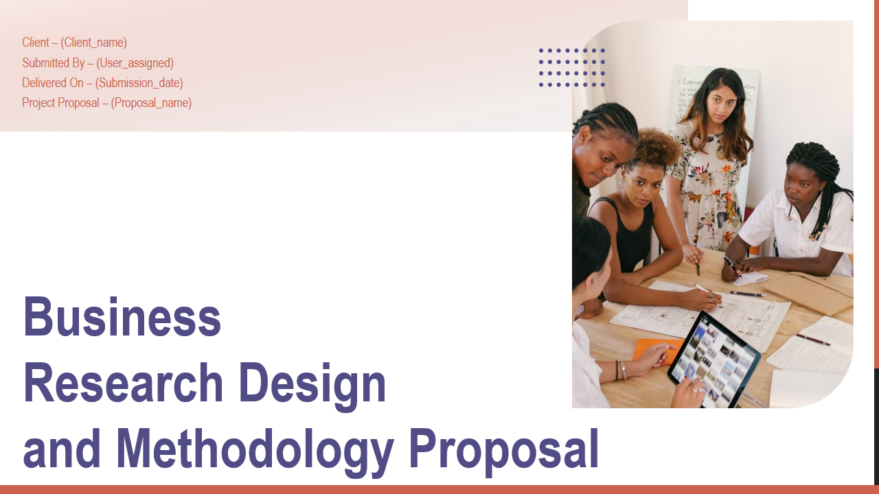 Business Research Design and Methodology Proposal
