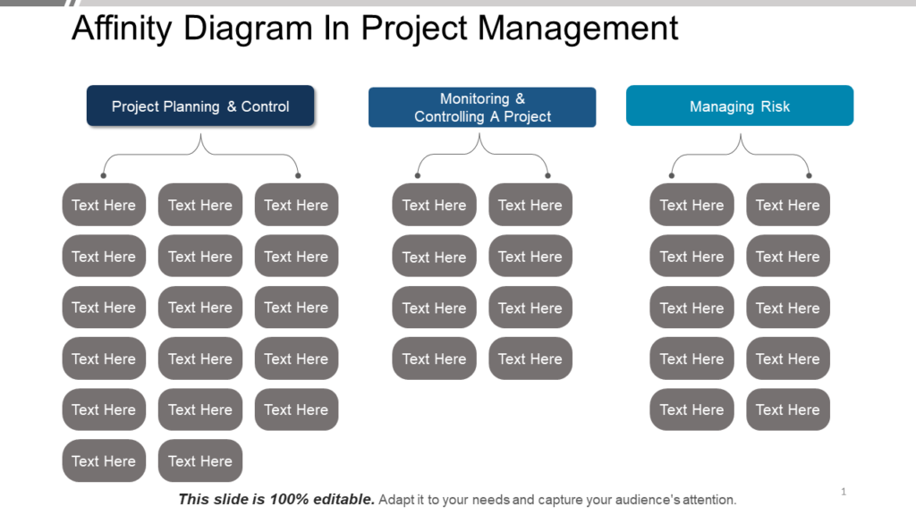 Affinity Diagram In Project Management Ppt Example File