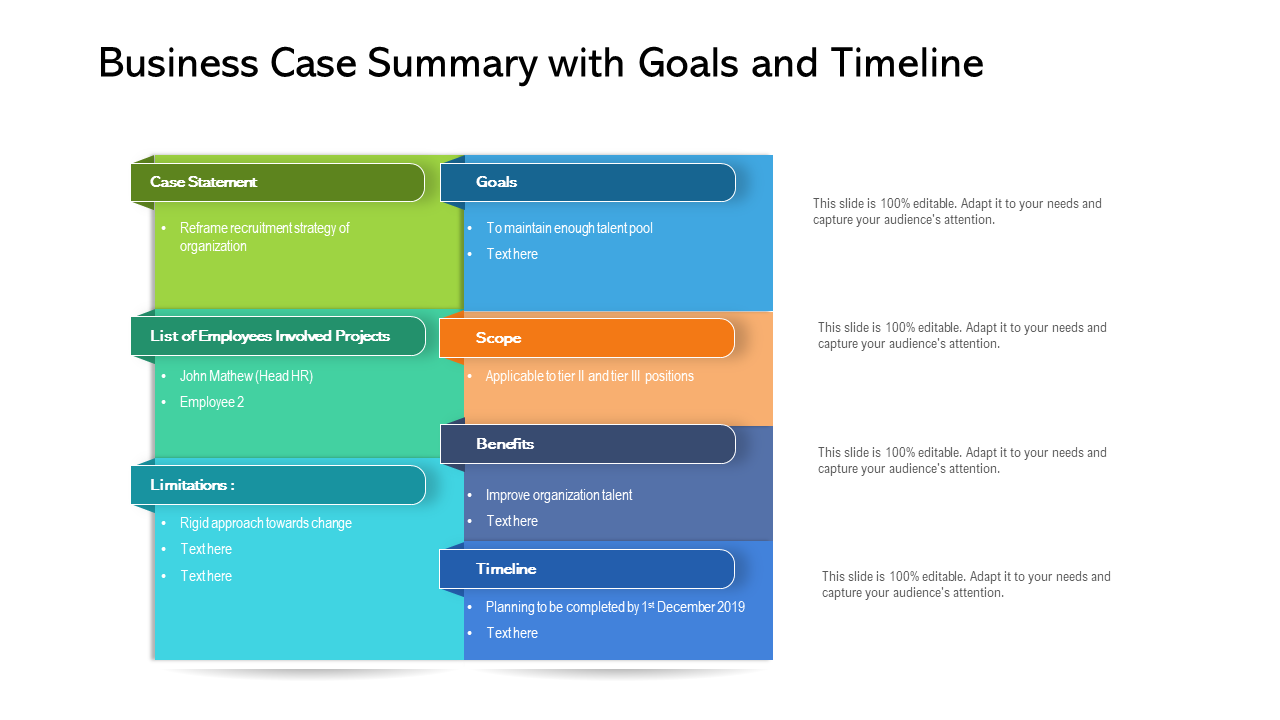 project business case template ppt