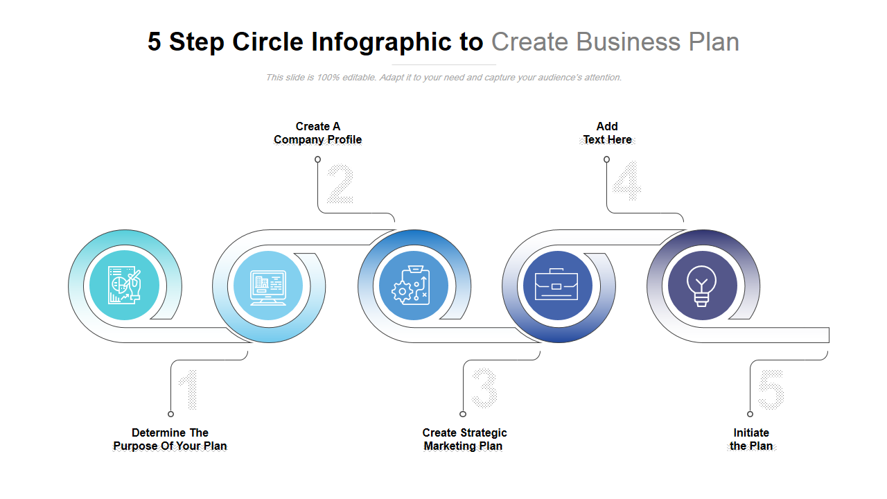 Circle Infographic PPT Slide
