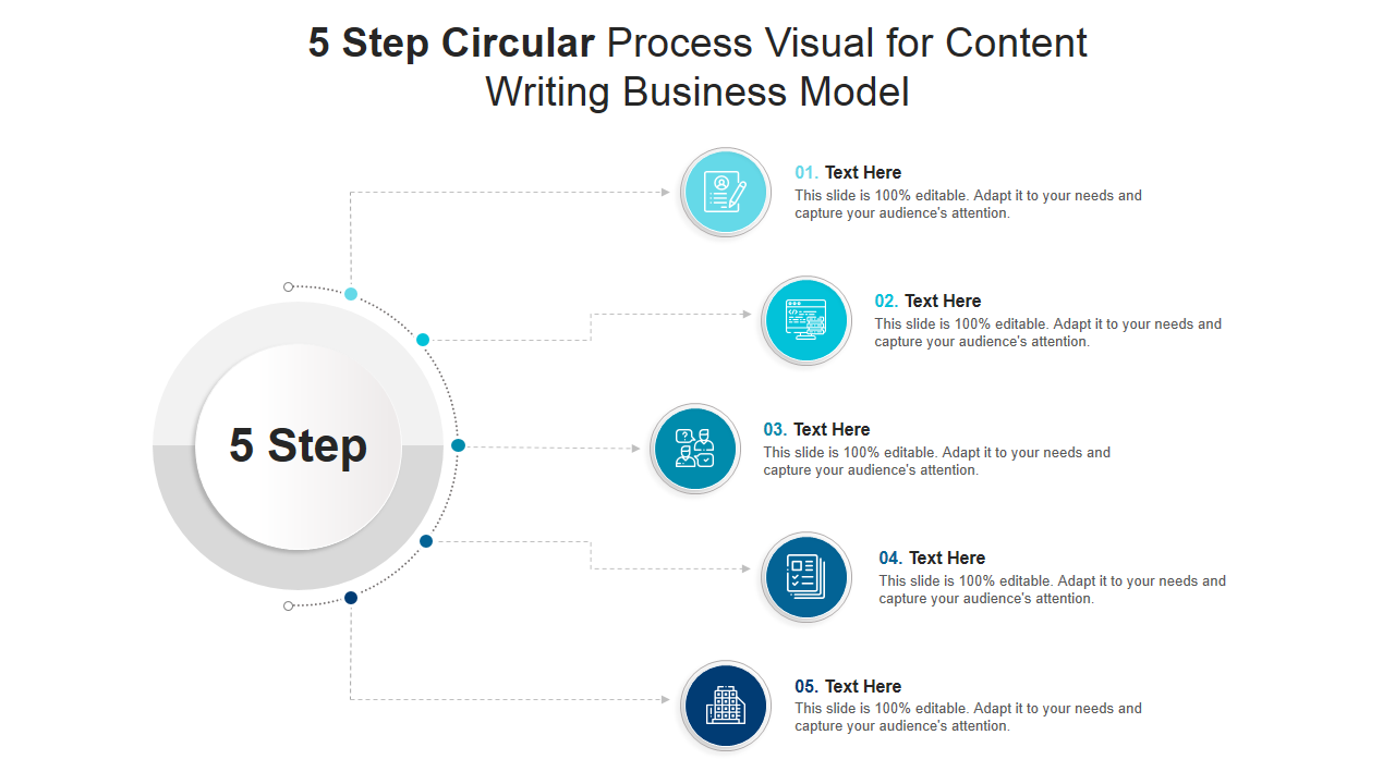 Circular Process Infographic PPT Template