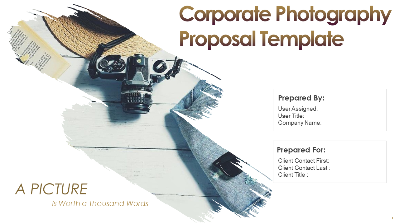 Corporate Photography Proposal Design