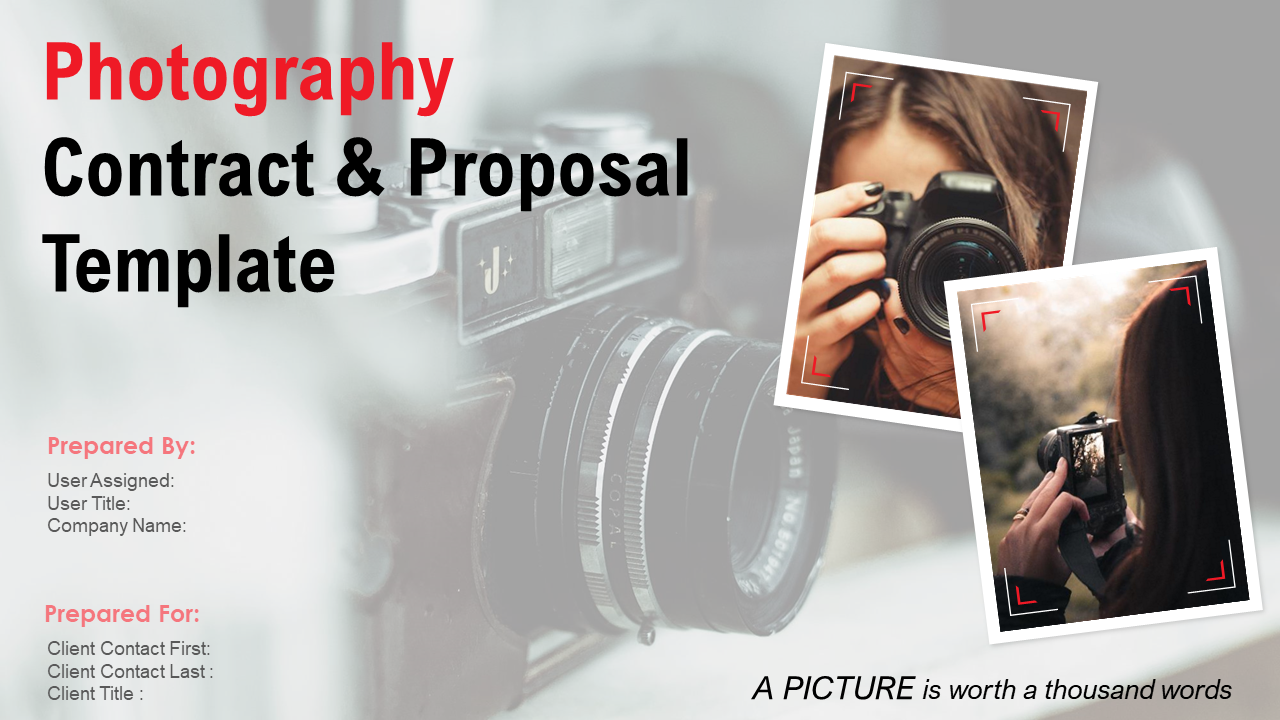 Photography Contract & Proposal Template