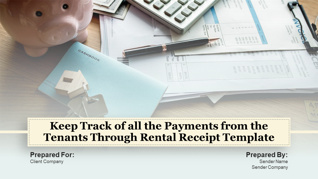 Rental Receipt Template to Track Payments PPT PowerPoint Template
