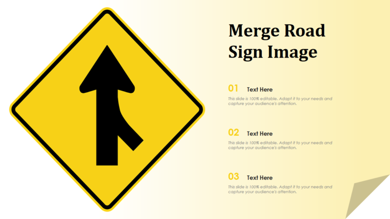Road Sign PowerPoint Slide