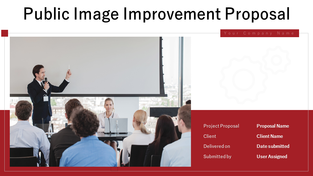 Public Image Improvement Proposal PowerPoint Presentation Slides