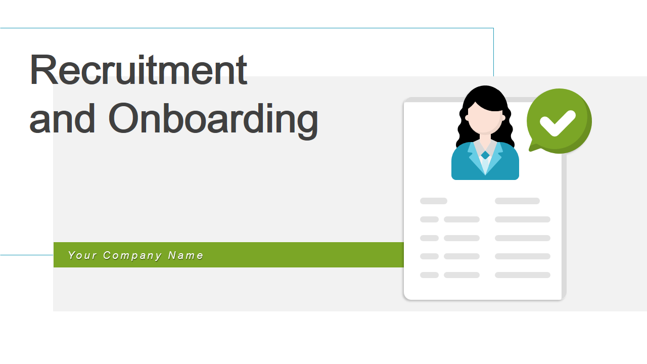 Recruitment and Onboarding PPT Template