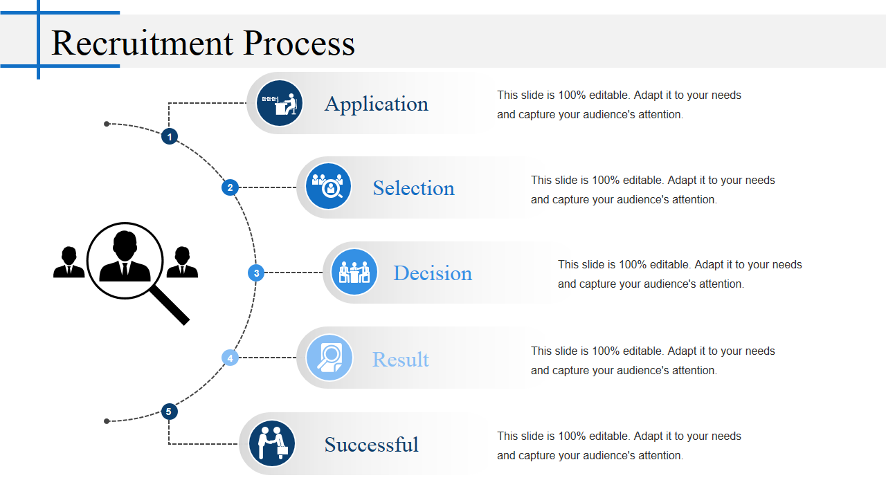 Recruitment Process PPT Graphic