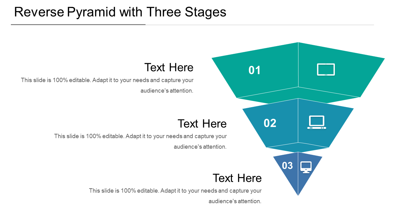 Reverse Pyramid With Three Stages