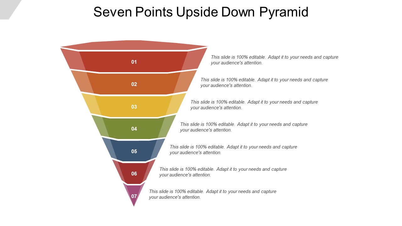 Seven Points Upside Down Pyramid