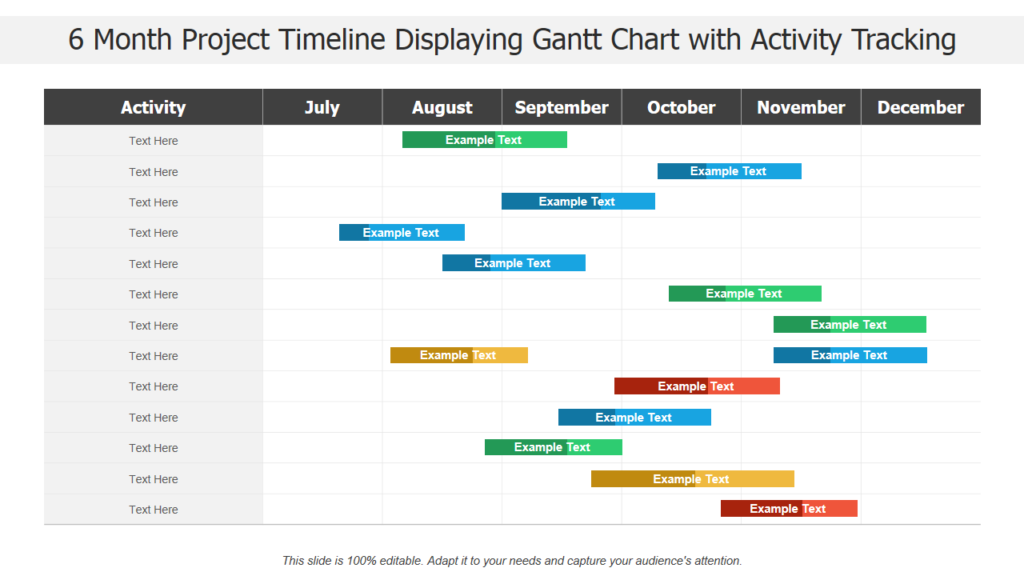 Project Timeline Tracking PPT Graphic