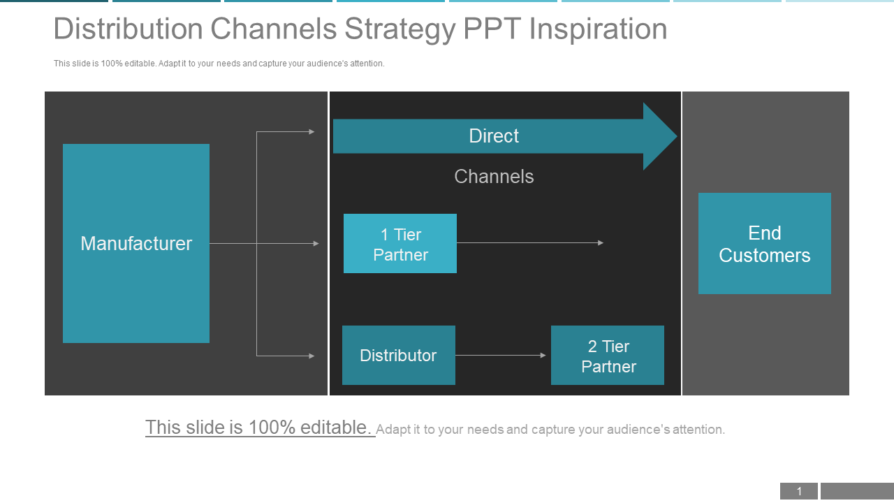 Distribution Channels Strategy PPT layout Inspiration