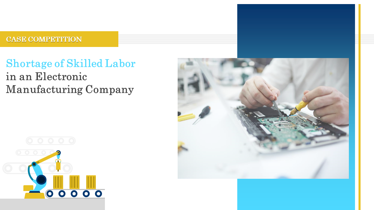 Shortage of Skilled Labor case Competition PowerPoint Template 