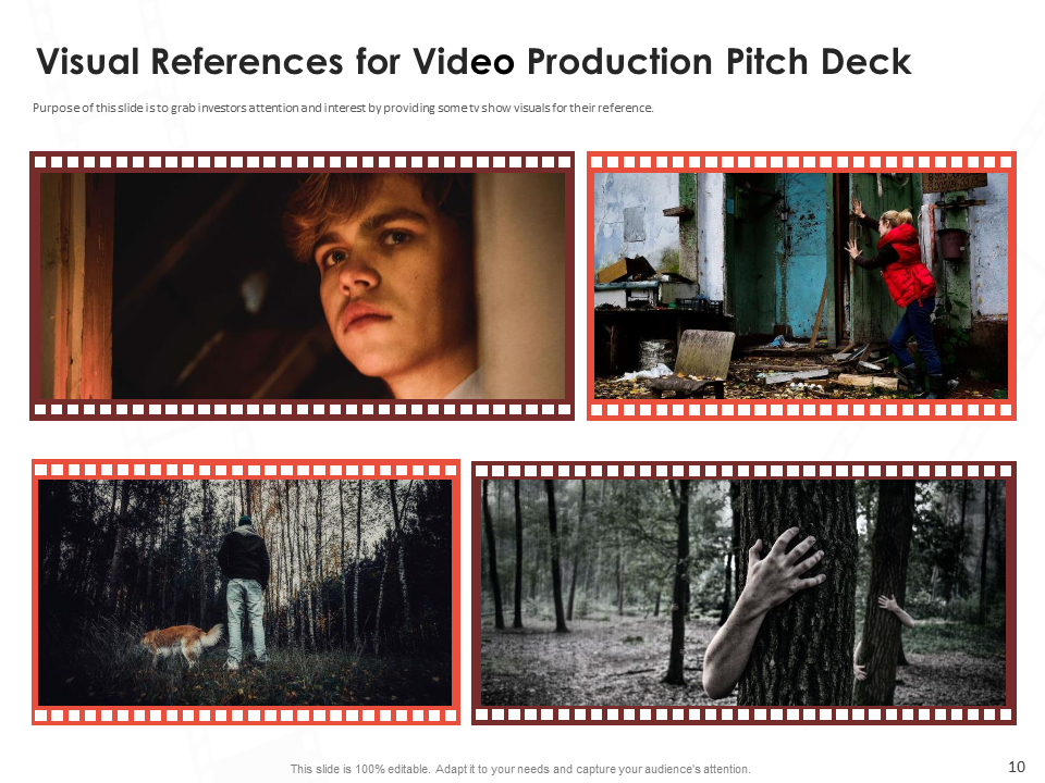 Visual Reference for Video Production Pitch Deck 