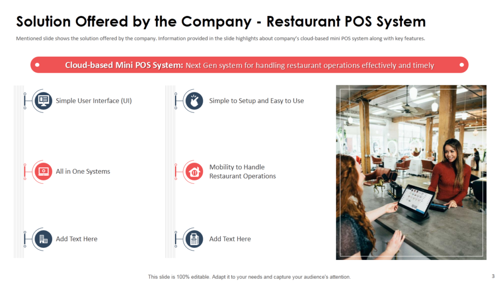 Restaurant POS System Investor Funding Pitch Deck