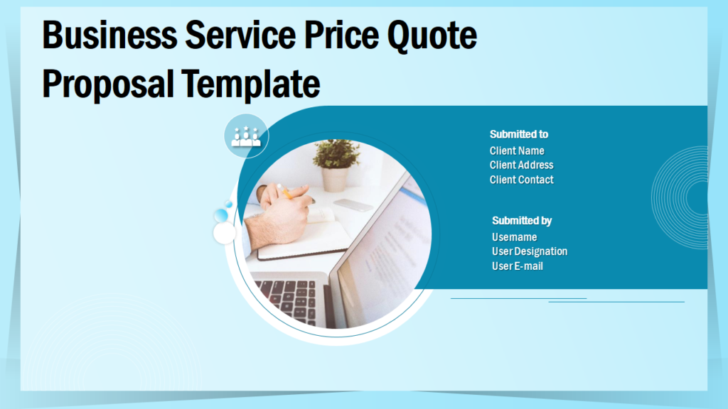 Business Service Price Quote PPT Slide
